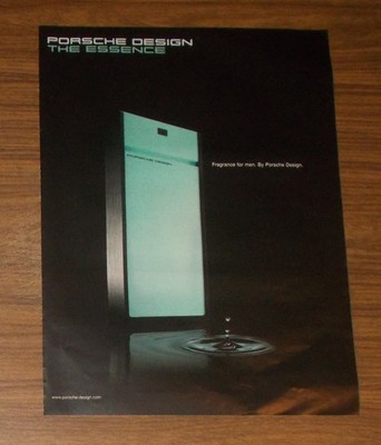 Seltene Werbung Porsche Design THE ESSENCE Fragrance for men Parfum 2008