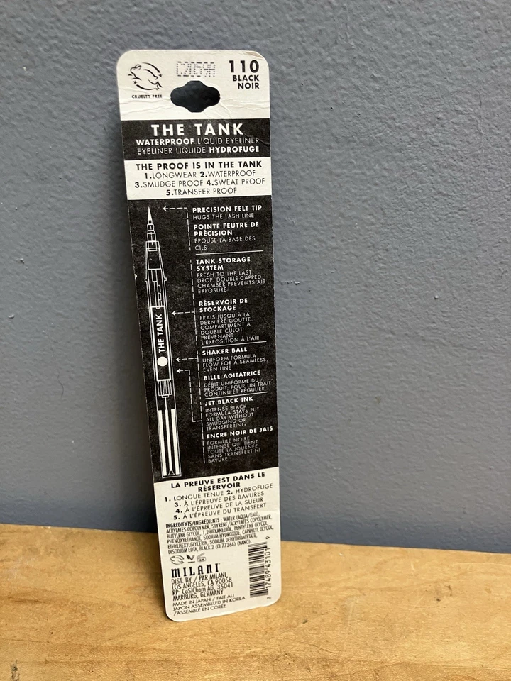 Milani The Tank Waterproof Liquid Eyeliner (110 Black Noir) 0.019oz/0.55mL - Image 2 of 2