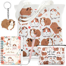 5 Pcs Guinea Pigs Lover Gifts for Women Include Just a Girl Who Loves Guinea Pig