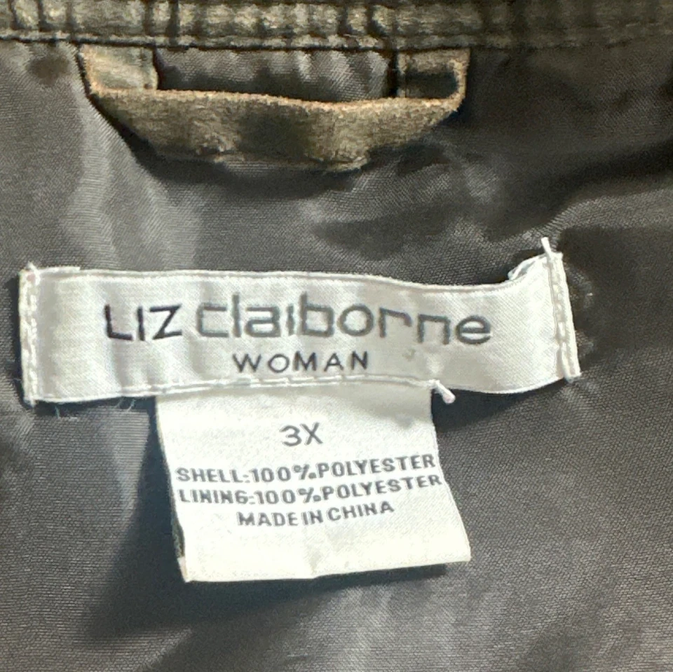 Женский жилет Liz Claiborne большого размера 3X для верховой езды на открытом воздухе с несколькими карманами - Изображение 3 из 4