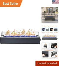 28-inch Table Top Propane Fire Pit, 40,000 BTU Tabletop Firepit for Patio, Ou...