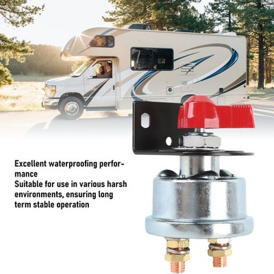 Boat Battery Disconnect Switch With Side Post Mounting Bracket DC12-48V 200A