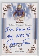 2013 Leaf Trinity Inscription Auto 11/60 Joseph Fauria #DI-JF1 Auto 0s3