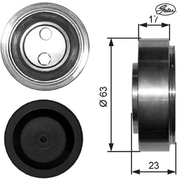 Gates T38228 Spannrolle FüR Keilrippenriemen Spannrolle FüR Keilriemen-image