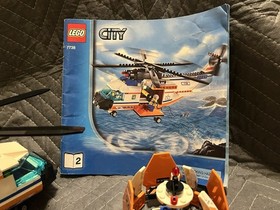 LEGO City: Coast Guard Helicopter & Life Raft (7738) READ DESCRIPTION