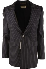 SAINT LAURENT NAVY WOOL BLAZER FR 36 UK 8