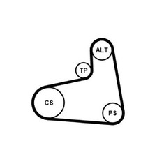 Keilrippenriemensatz für VW Bora 1 1J2 1J6 Caddy 2 9K9A 9K9B Golf 4 1J1 | 24192