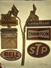 Nascar Racing Jacket Patches Champion STP Earnhardt Roach Vintage Heat Transfer