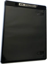 New 1 Official  4 Discs 4K UHD Replacement Case Black 15Mm (Pack of 1)