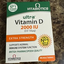 Vitabiotics Ultra Vitamin D 2000 IU Extra Strength Tablets (96 Tablets)