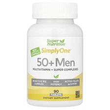 Simply One®, Men's 50+ Multivitamin with Super Adaptogens, B12, Greens, Spices &