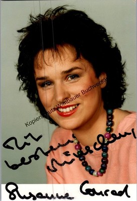 Original Autogramm Susanne Conrad /// Autograph signiert signed signee Conrad, S