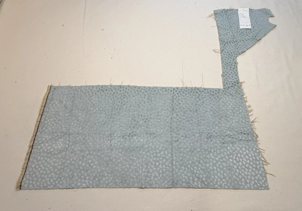 Anna French "Spot On" 15.5 in x 32 in Remnant Cut & Uncut Velvet Dots