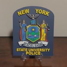 New York State University Police 3D Plaque: First Responder Wall Art NY Display