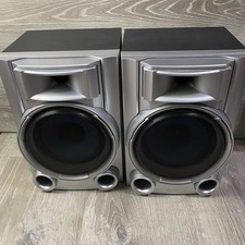 Sony SS-EC55S Mini HiFi Compact Wired Bookshelf Speakers Pair 6 Ohms In Silver