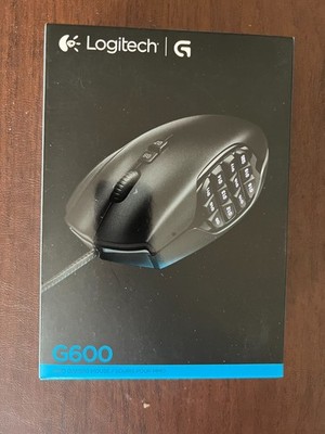 Logitech G600 MMO Wired Gaming Mouse - Black
