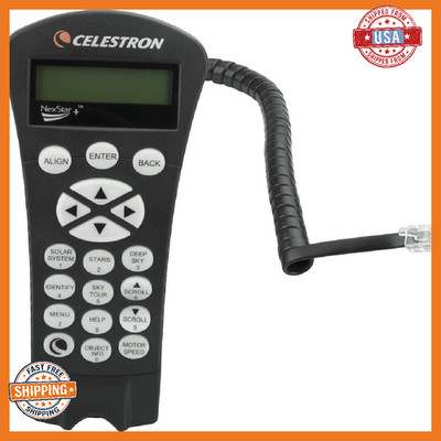 Celestron 93982 NexStar+ Hand Control, Compatible with All Equatorially Mounted