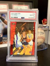 YAO MING 1999 OMNI CBA CHINESE ROOKIE CARD RC PSA 10 SUPER LOW POP! ?. rookie card picture