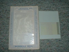 Microscale N  decals 60-463 Data w/ Inspection Dots Gothic yell red Blk Ye  BBBB