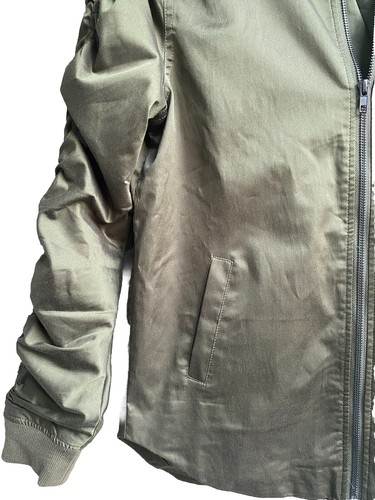 JAYWALKER Down Nylon Bomber Jacket Olive Green Child L - Picture 6 of 7