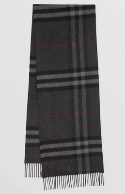 burberry scarf cashmere Charcoal | eBay