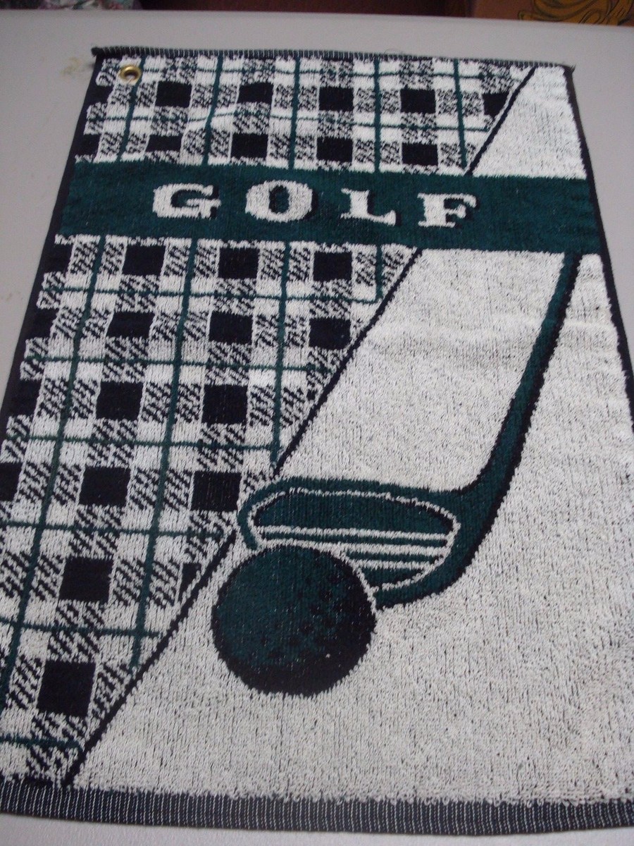 USA Made NWOT 2 Golf Towels w/ Eyelet For Hook 17