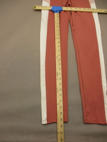 ZARA Size 13-14 Girls Womens Orange Stretch High Rise Athletic Gym Leggings 637 - Picture 4 of 8