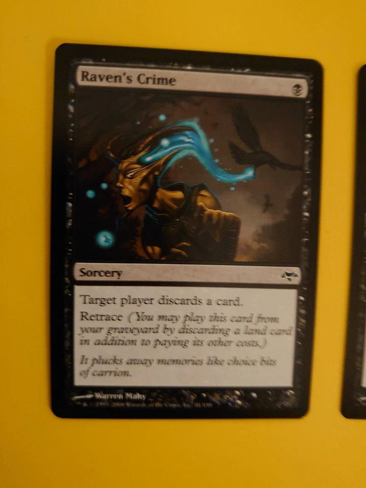 MTG Card.  Raven's Crime x2  Eventide Sorcery - Image 3 of 4