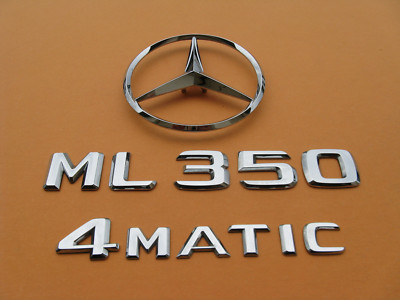 06 07 08 09 10 11 MERCEDES ML350 4MATIC REAR EMBLEM LOGO BADGE SYMBOL SET A45622