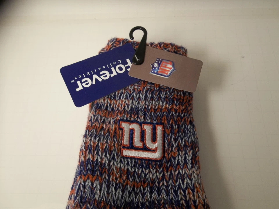 NFL Elige TU Equipo Tejido Pico Guantes Invierno Forever Adulto 1 Talla Color Logo Nuevo con Etiquetas Foto 2 de 4