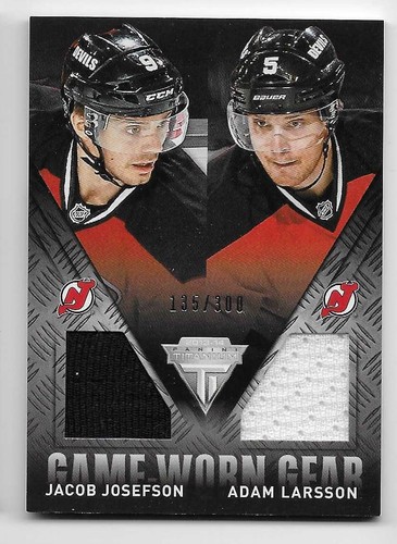 13/14 TITANIUM GAME-WORN GEAR DUAL JERSEY /300 (#GDAS-GDZA) U-Pick from List - Picture 3 of 4