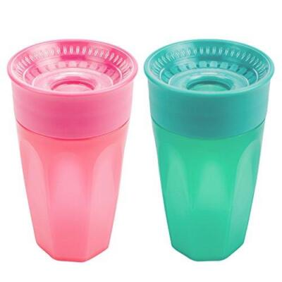 Dr. Brown s Milestones Cheers 360 Cups for Toddlers - Pink/Turquoise - 10oz -