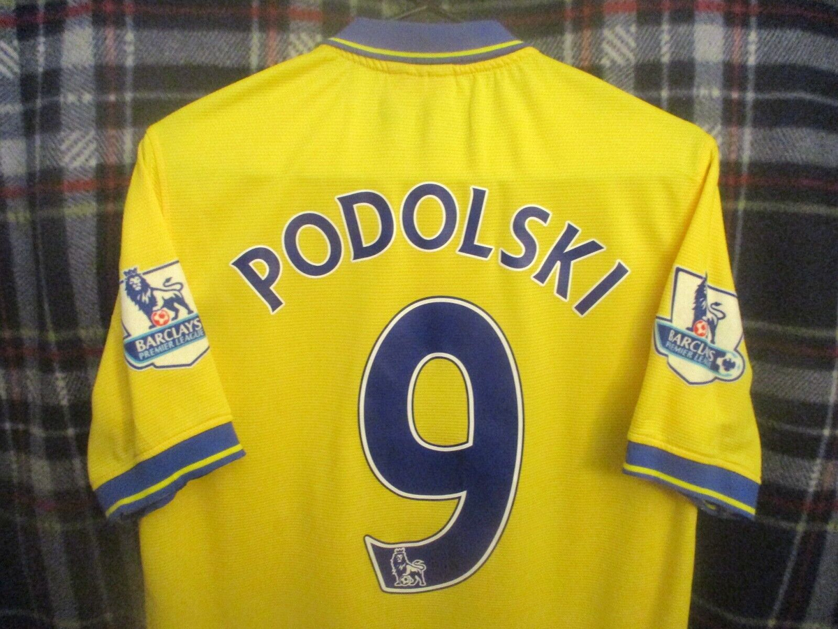 vtg LUKAS PODOLSKI Soccer Jersey Arsenal England NIKE Dri
