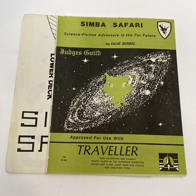 Simba Safari - Judges Guild for Use With Traveller Booklet And Maps Only!