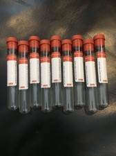 Halloween Props, GLASS VIALS, 9 TEST TUBES, Glass Vials, Creepy Decor