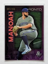 2020 Bowman Platinum Alek Manoah Top Prospects Purple /250 #TOP-22 Blue Jays
