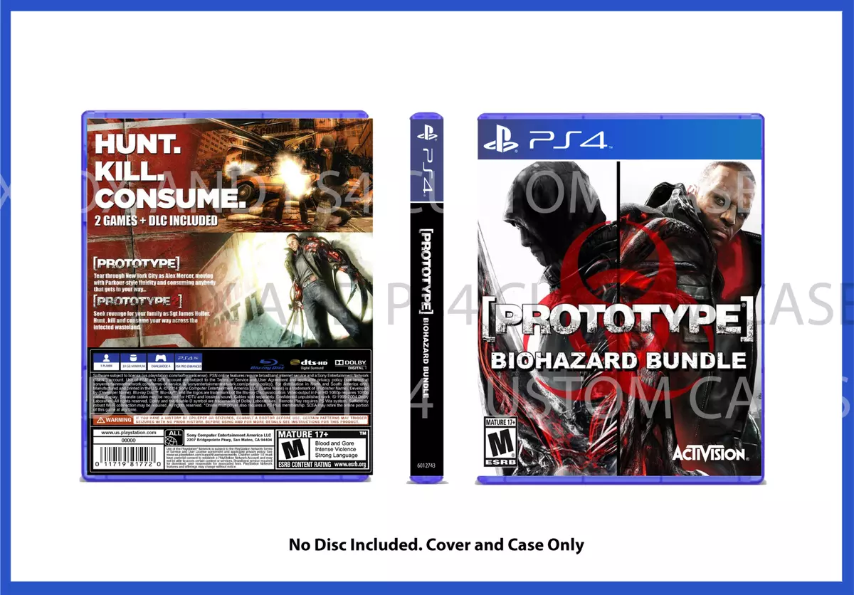 XBOX PS4 Resident Evil HD CUSTOM REPLACEMENT CASE NO DISC SEE DESCRIPTION