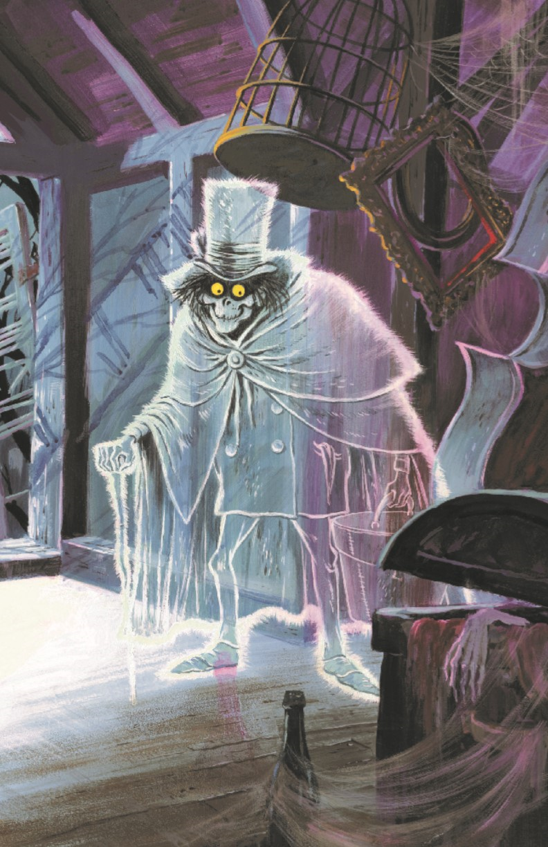 Haunted Mansion Hatbox Ghost Concept 11x17 Poster Print Disney