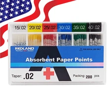 Dental MM Marked Absorbent Paper Points All Size sliding box .02-.04-.06 Taper