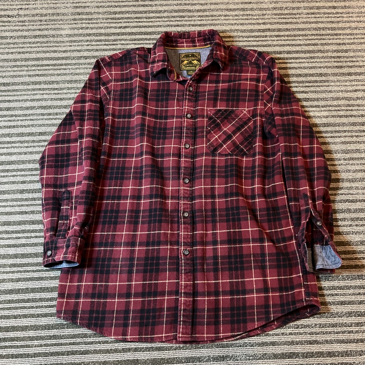 Flannel Shirt Anchorage Expedition Brand Sherpa Varm, Solid Og