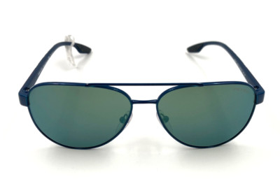 *NEW* PRADA LINEA ROSSA PS54T 58/14/145 SUNGLASSES - BLUE/GREEN MIRROR GREEN