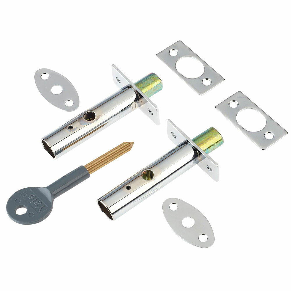 Yale Door Security Bolt Chrome x2 (P-2PM444-CH-2)