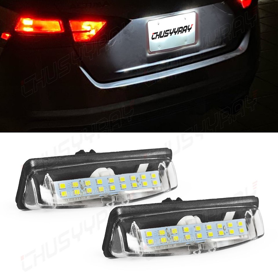 LED License Plate Light Tag Assembly Replace For Toyota Yaris Sedan