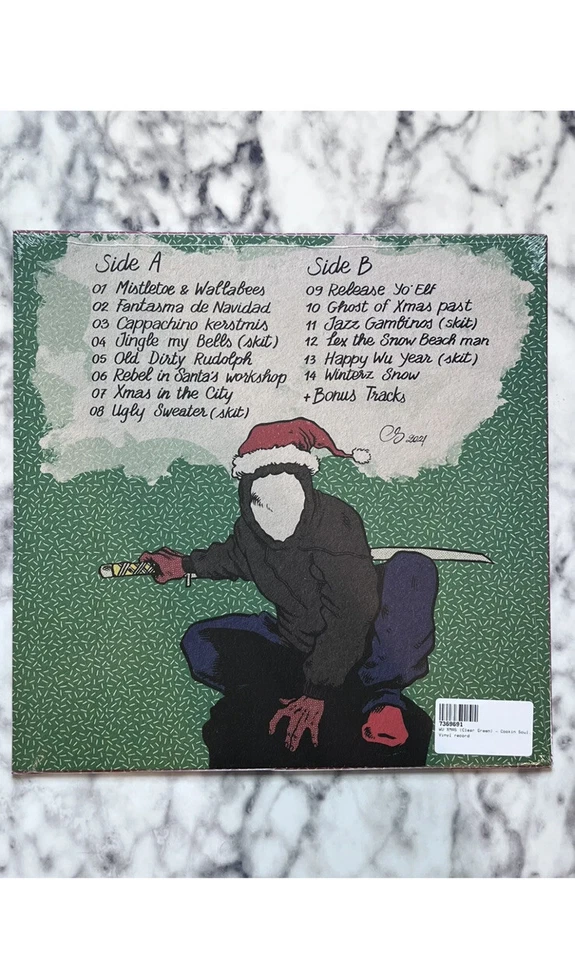 Cookin Soul - WU XMAS Vinyl LP Limited Clear Green x/339 MF DOOM WU Tang Clan M Foto 4 de 4