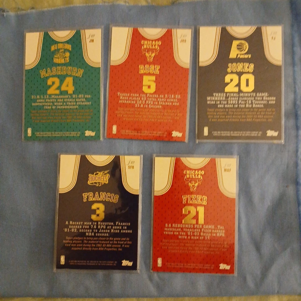 A Lot Of (5) Cards TOPPS JESERY EDITION 2003 - Изображение 2 из 2