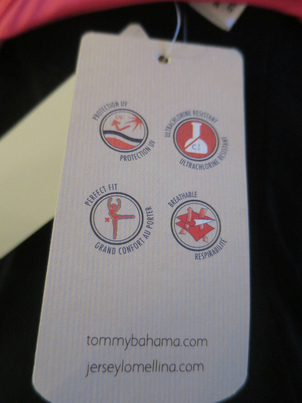 NEW Tommy Bahama Pink Halter Swim Top Only Swimsuit Womens 34B