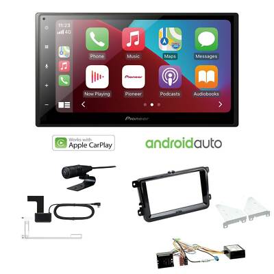 Pioneer Autoradio Apple CarPlay Bluetooth für Skoda Rapid piano Canbus