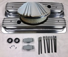 87-up Small Block Chevy 15 Air Cleaner Dress Up Kit Centerbolt Tall Valve Cover