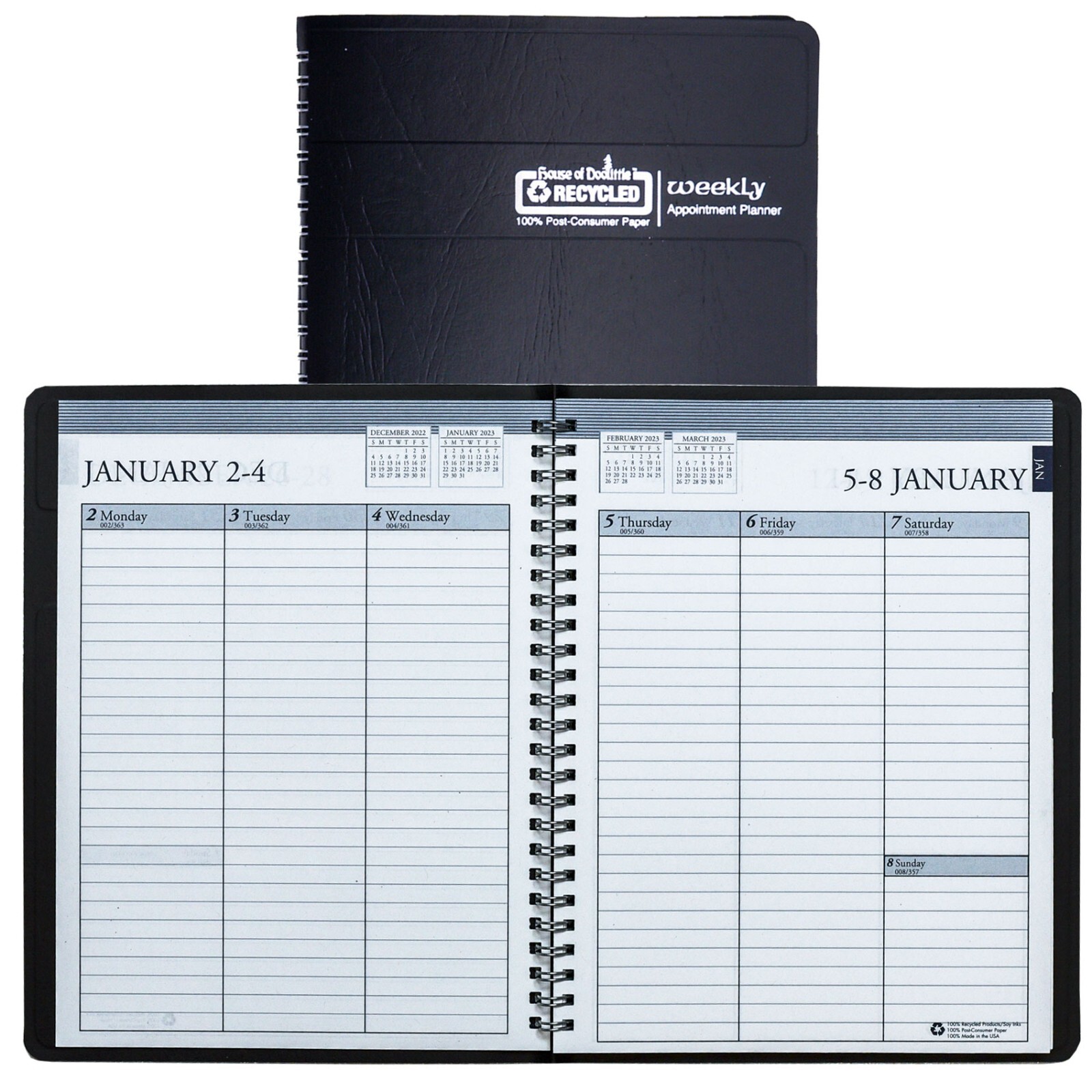 2023 258 02 hod25802 house of doolittle weekly planner with no