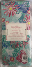 Pottery Barn Kids Lilly Pulitzer Unicorns in Bloom Organic Crib Fitted Sheet NWT